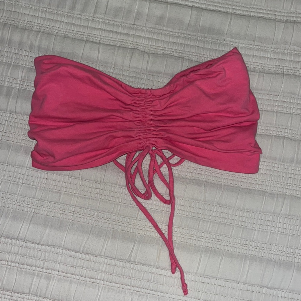 pink tub top